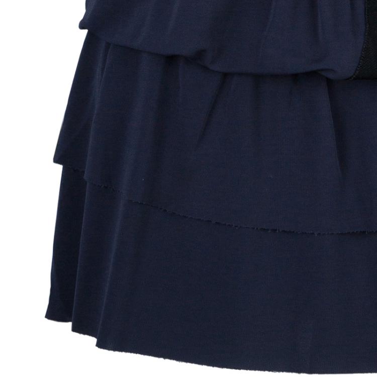 Pre Owned Red Valentino Blue Bow Detail Tunic Top S