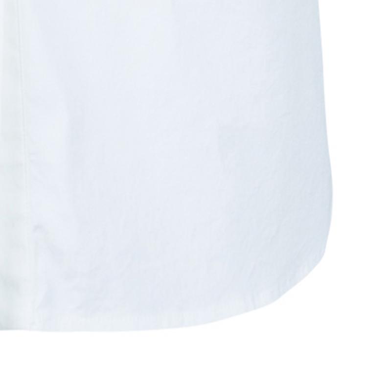 Pre Owned Red Valentino White Ruffle Detail Top L