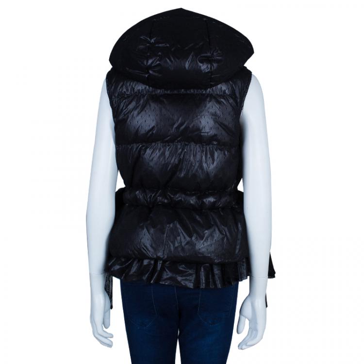 Pre Owned Red Valentino Black Sleeveless Puffer Jacket M