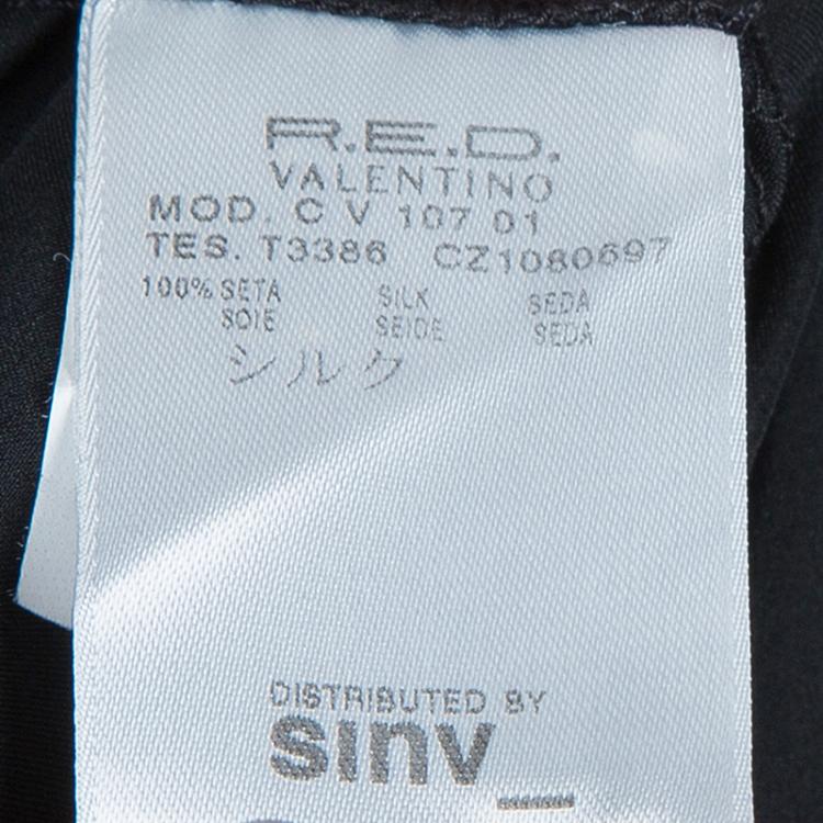 Pre Owned RED Valentino Black Tunic Dress L 