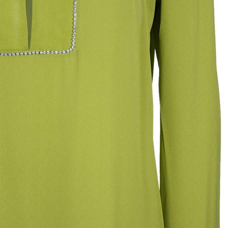 Pre Owned RED Valentino Green Tunic Dress L