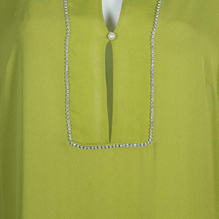 Pre Owned RED Valentino Green Tunic Dress L