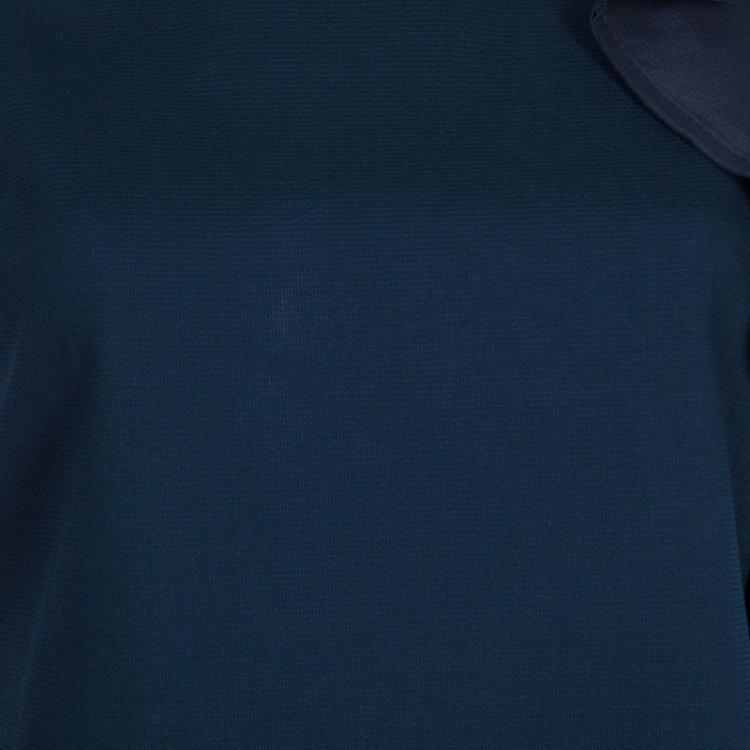 Pre Owned RED Valentino Navy Ruffle Dress M