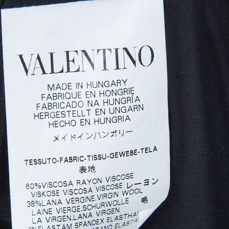 مملوكة مسبقًا RED Valentino Black Bow Detail Sleeveless Dress M