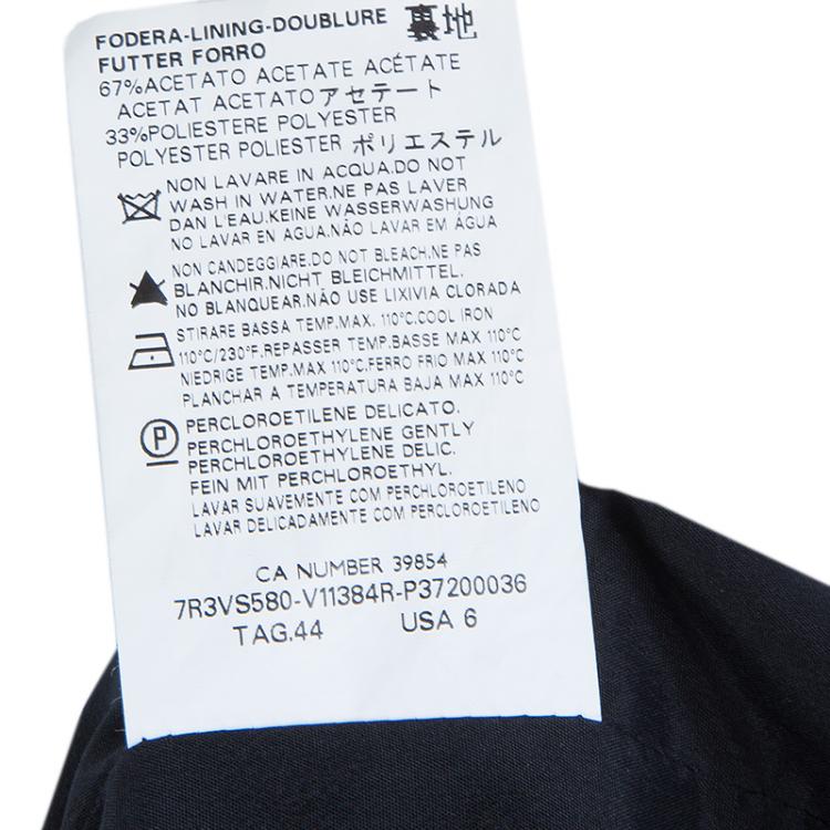 مملوكة مسبقًا RED Valentino Black Bow Detail Sleeveless Dress M