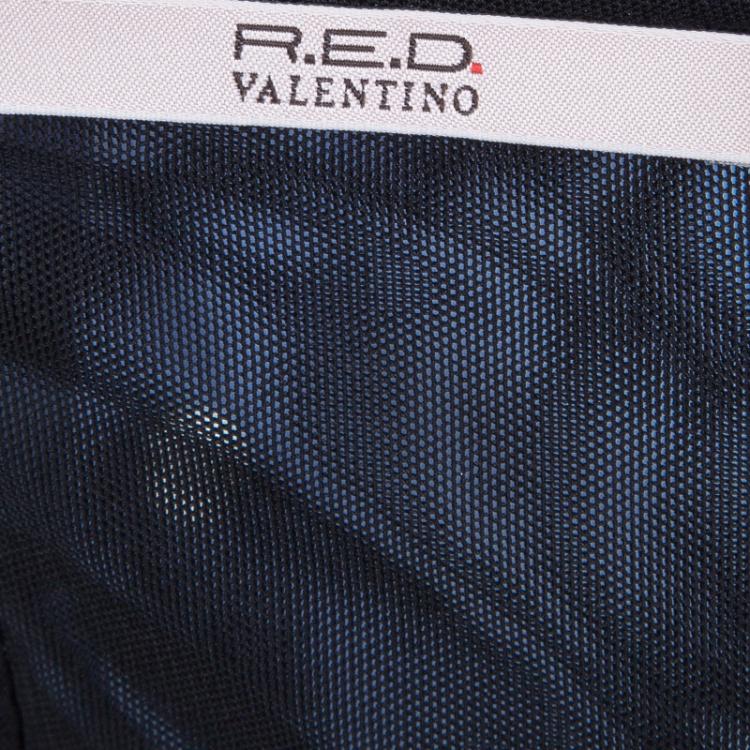 Pre Owned RED Valentino Black Sequinned Mesh Camisole M