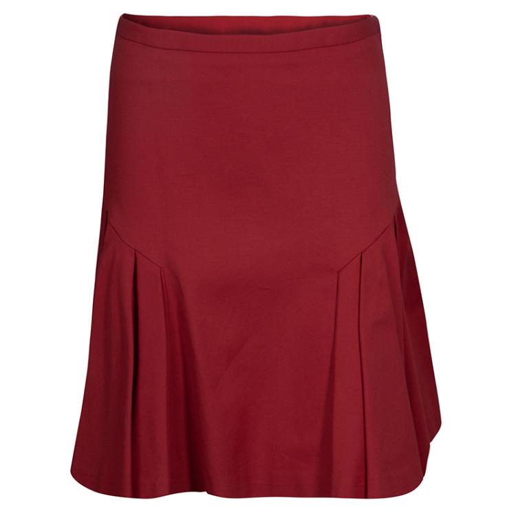 Pre Owned Red Valentino Red Skirt Suit S