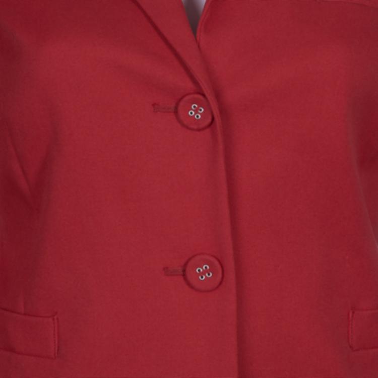 Pre Owned Red Valentino Red Skirt Suit S