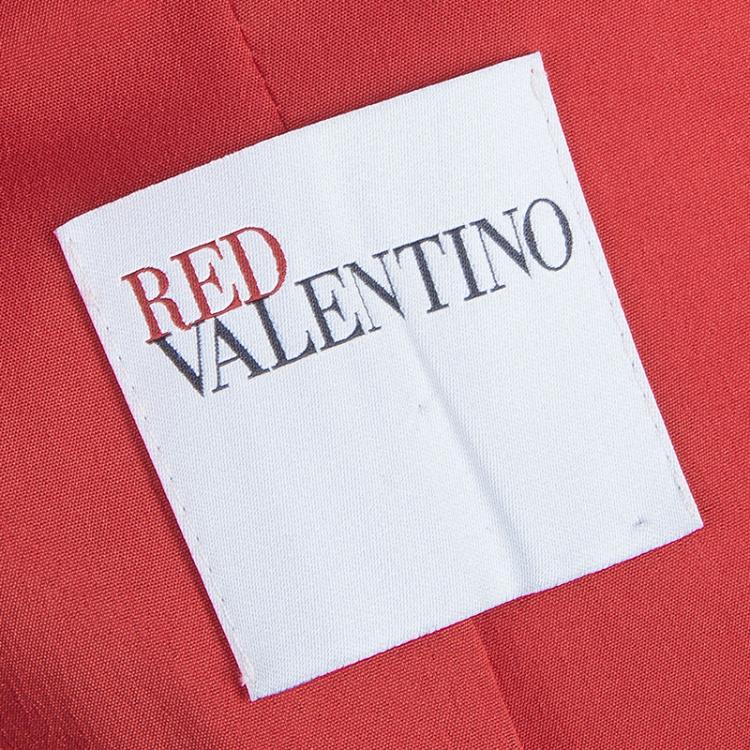 Pre Owned Red Valentino Red Skirt Suit S