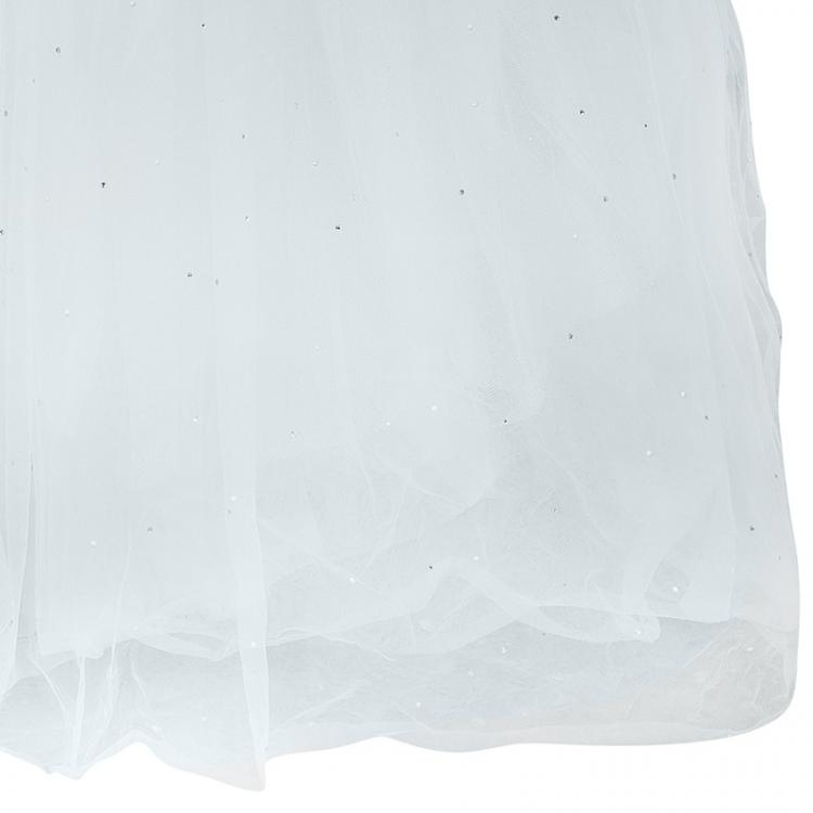 Pre Owned Reem Acra 'Alice In Wonderland' Spring 2010 Wedding Gown S