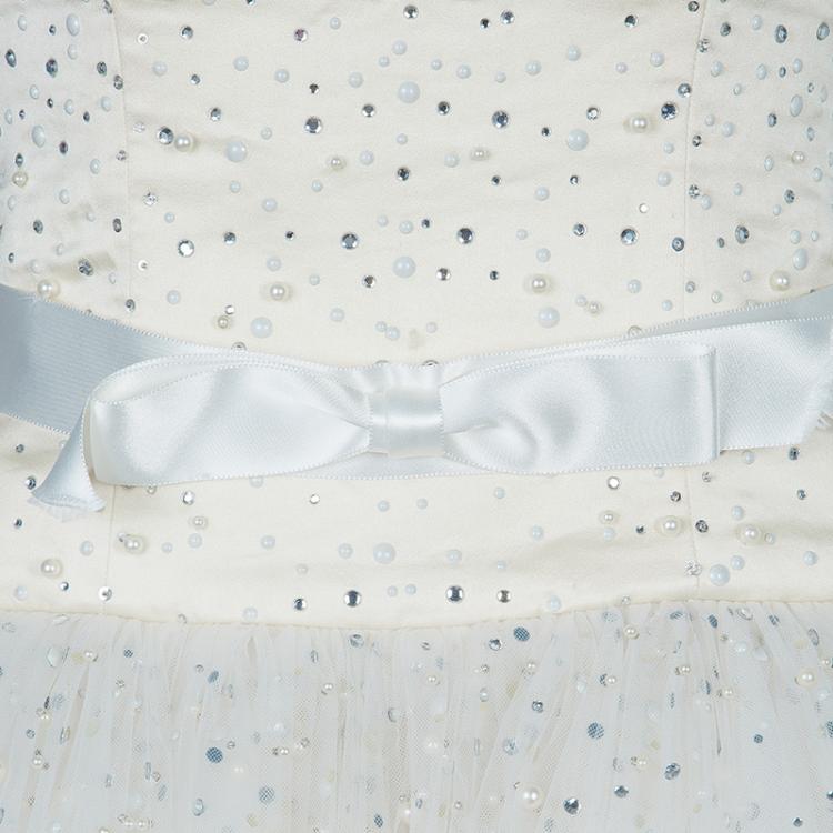 Pre Owned Reem Acra 'Alice In Wonderland' Spring 2010 Wedding Gown S
