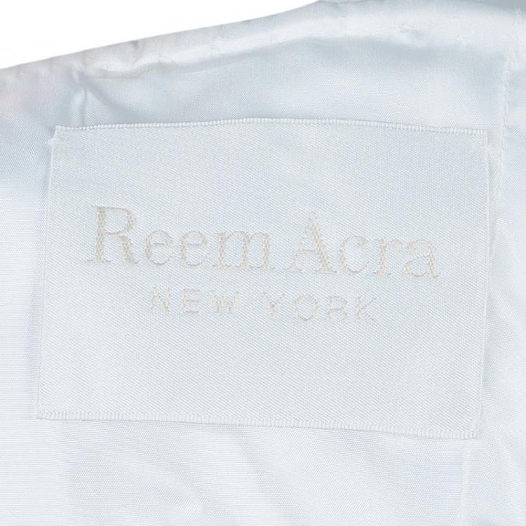 Pre Owned Reem Acra 'Alice In Wonderland' Spring 2010 Wedding Gown S