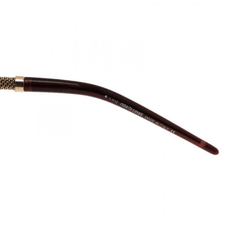 Pre Owned Roberto Cavalli Gold Cercione Aviators