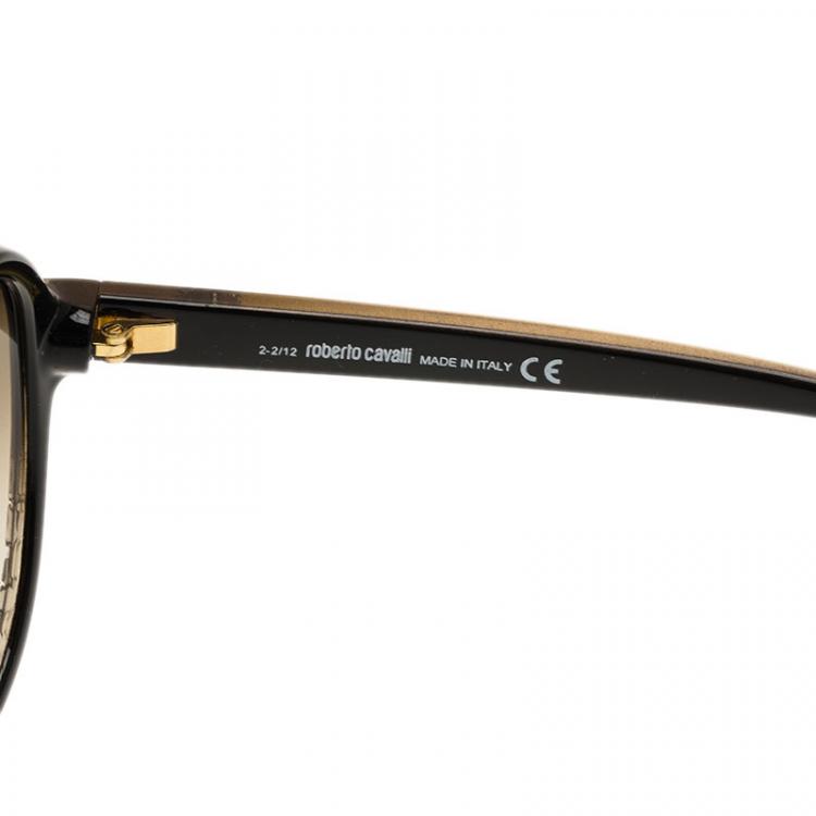 Pre Owned Roberto Cavalli Brown Maria Round Sunglasses
