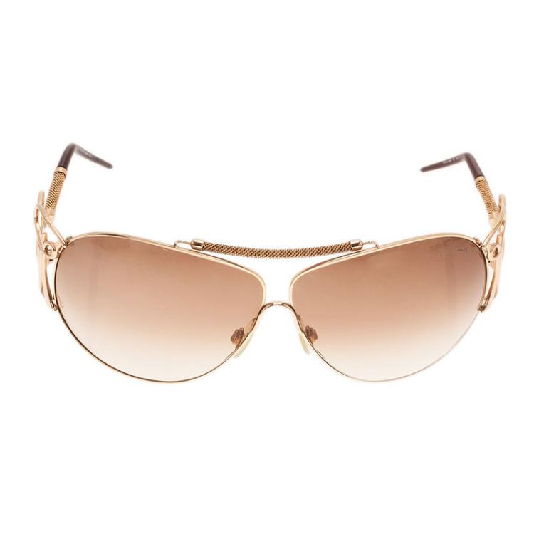 Pre Owned Roberto Cavalli Gold Cameia Sunglasses