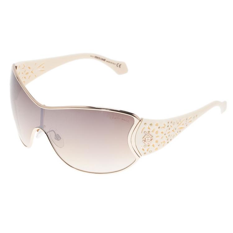 Pre Owned Roberto Cavalli Cream Alcyone Sunglasses