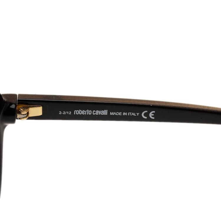 Pre Owned Roberto Cavalli Brown Maria Round Sunglasses