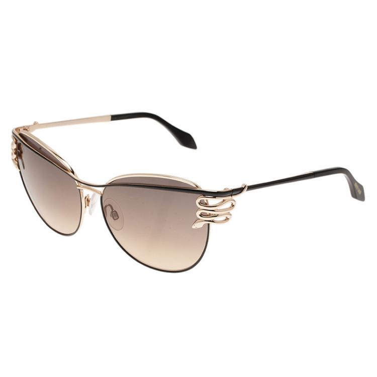 Pre Owned Roberto Cavalli Gold Mururoa Sunglasses