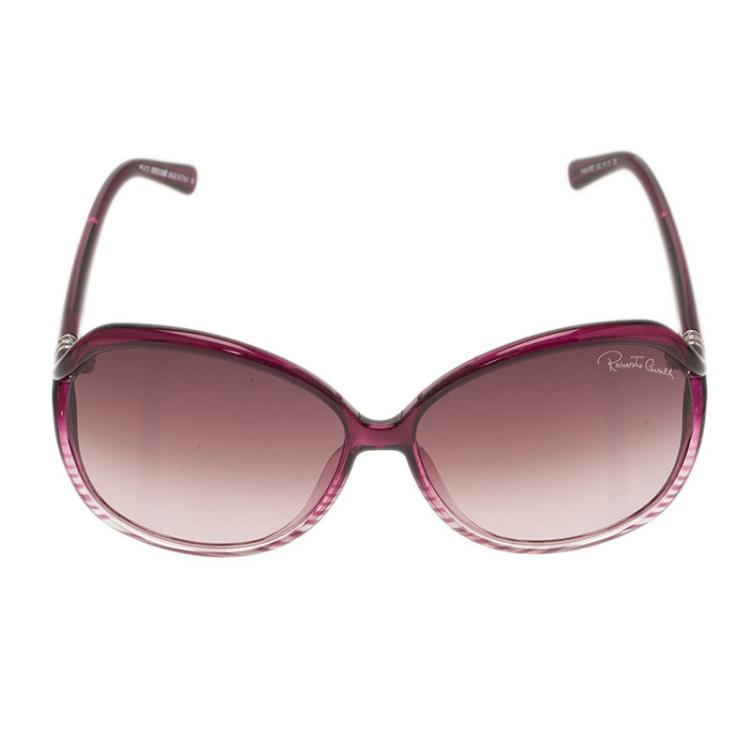 مملوكة مسبقًا Roberto Cavalli Purple Aneto Square Sunglasses