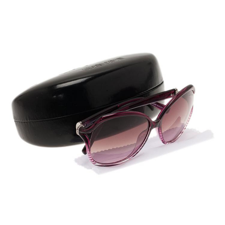 مملوكة مسبقًا Roberto Cavalli Purple Aneto Square Sunglasses