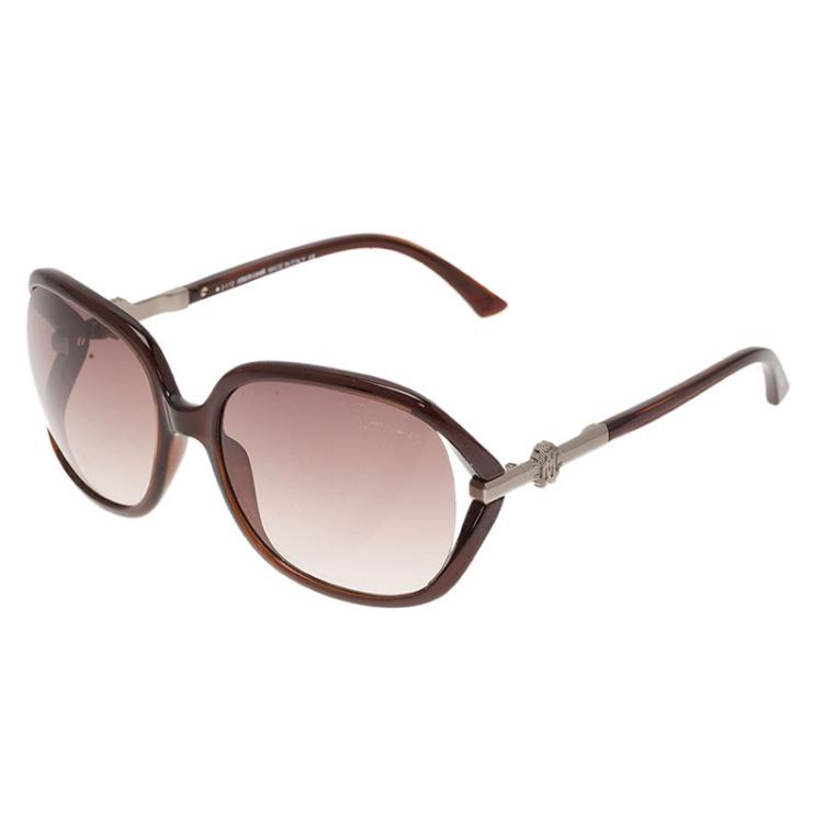 Pre Owned Roberto Cavalli Brown Edera Square Sunglasses