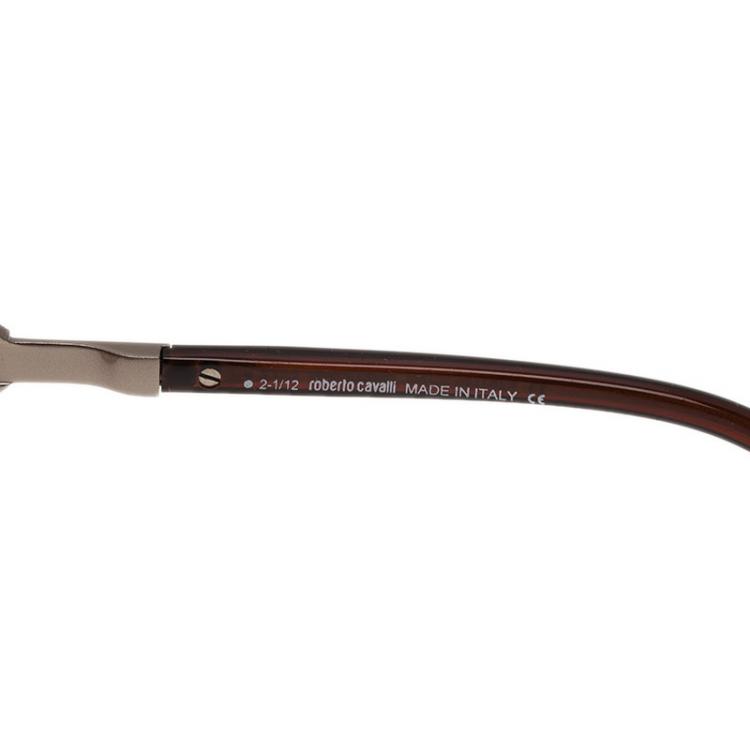 Pre Owned Roberto Cavalli Brown Edera Square Sunglasses
