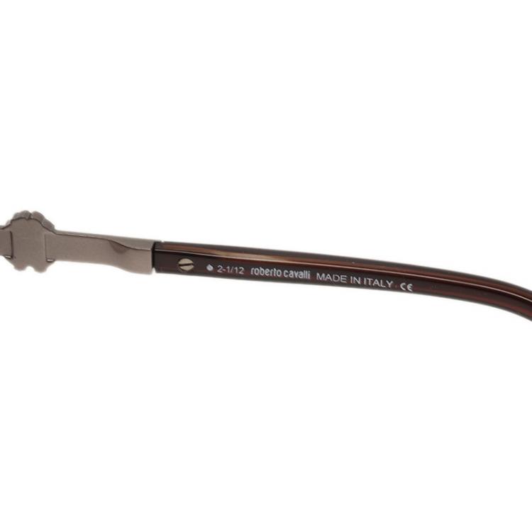 Pre Owned Roberto Cavalli Brown Edera Square Sunglasses