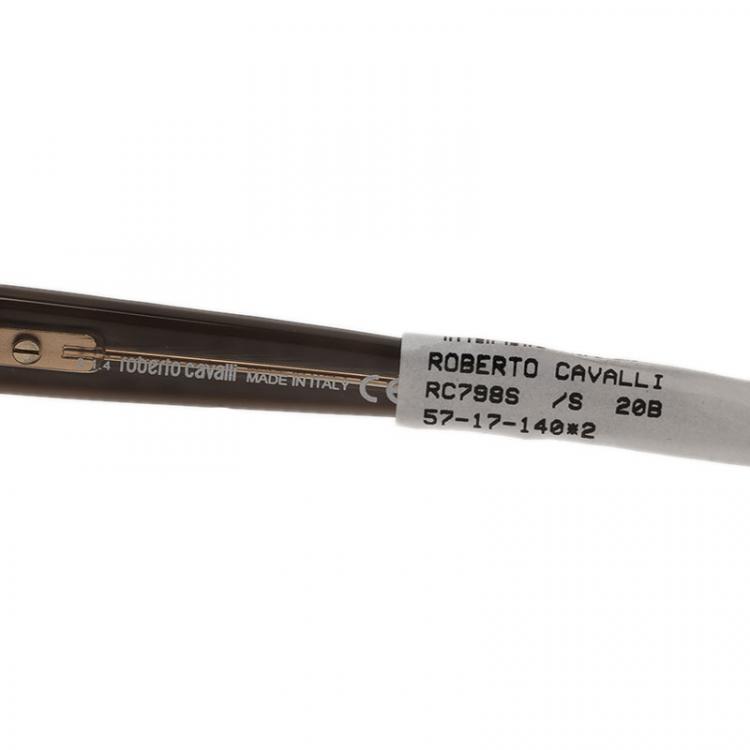 Pre Owned Roberto Cavalli Grey Albaldah Cat Eye Sunglasses