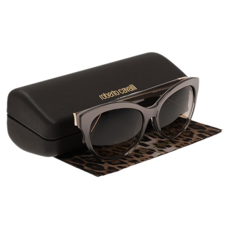 Pre Owned Roberto Cavalli Grey Albaldah Cat Eye Sunglasses