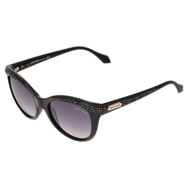Pre Owned Roberto Cavalli Black Acubens Cat Eye Sunglasses