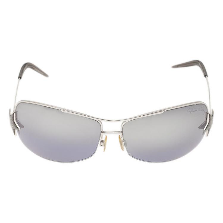 Pre Owned Roberto Cavalli Silver Menelao Sunglasses