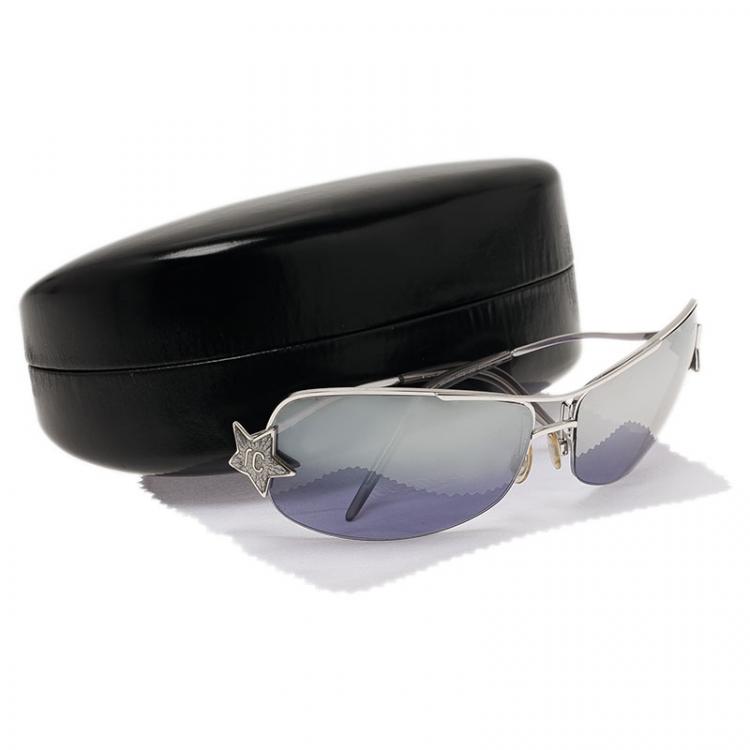 Pre Owned Roberto Cavalli Silver Menelao Sunglasses