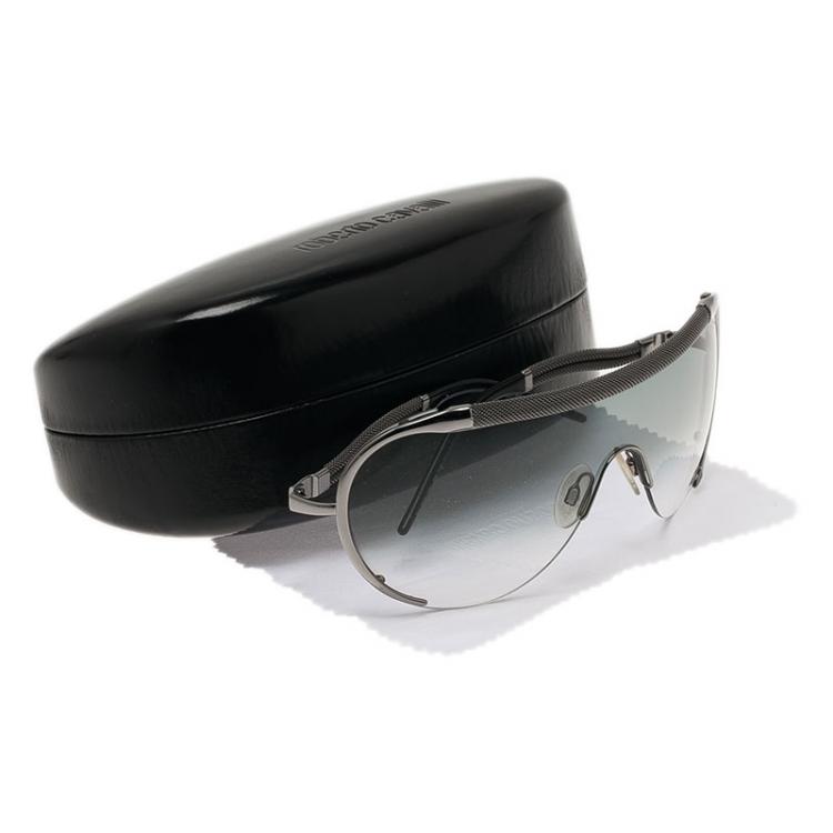 Pre Owned Roberto Cavalli Silver Eva Shield Sunglasses