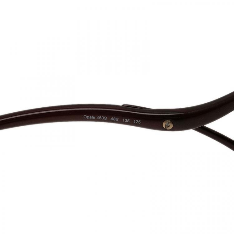 Pre Owned Roberto Cavalli Brown Opale Shield Sunglasses