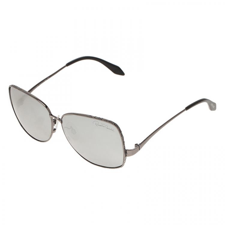 Pre Owned Roberto Cavalli Black Menta Sunglasses