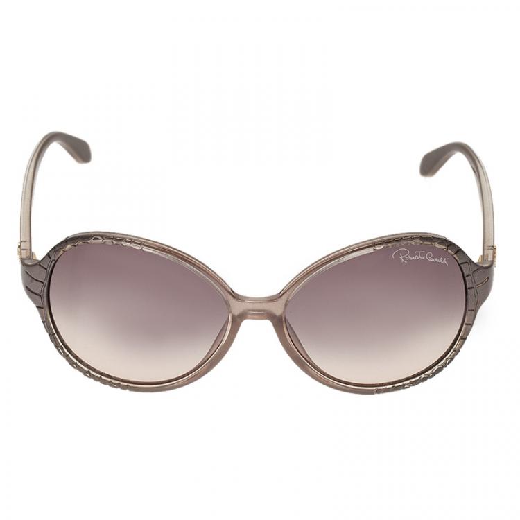 Pre Owned Roberto Cavalli Grey Maria Round Sunglasses