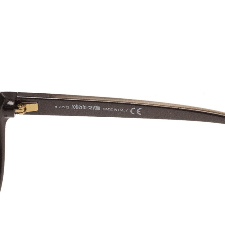 Pre Owned Roberto Cavalli Grey Maria Round Sunglasses