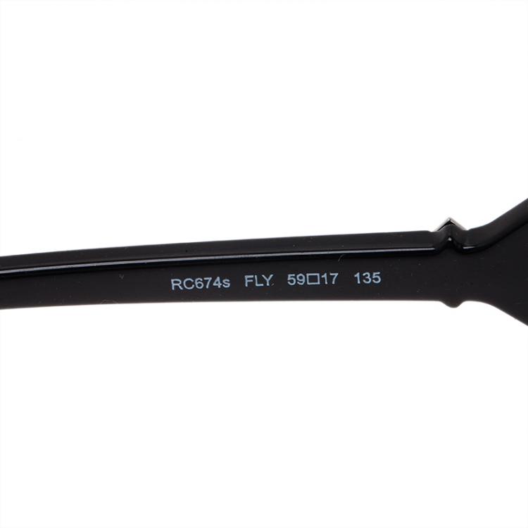 Pre Owned Roberto Cavalli Black 674S Fly Sunglasses