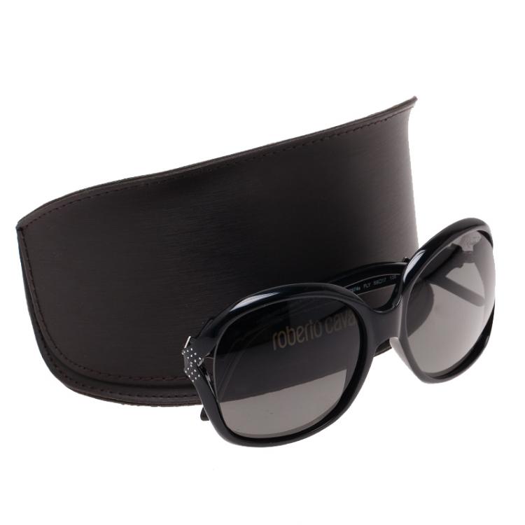 Pre Owned Roberto Cavalli Black 674S Fly Sunglasses