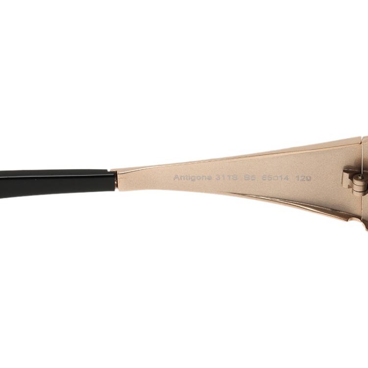 Pre Owned Roberto Cavalli Black and Gold Antigone Sunglasses