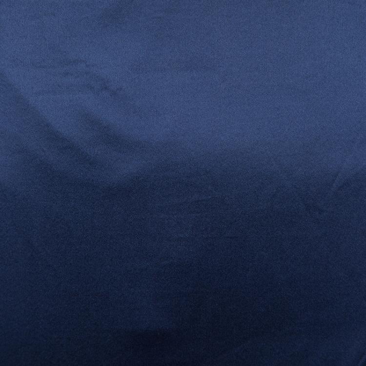 Pre Owned Roberto Cavalli Blue Silk Flared Maxi Skirt S