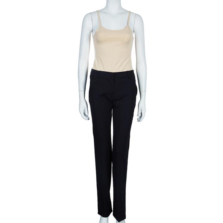Pre Owned Roberto Cavalli Black Pants S