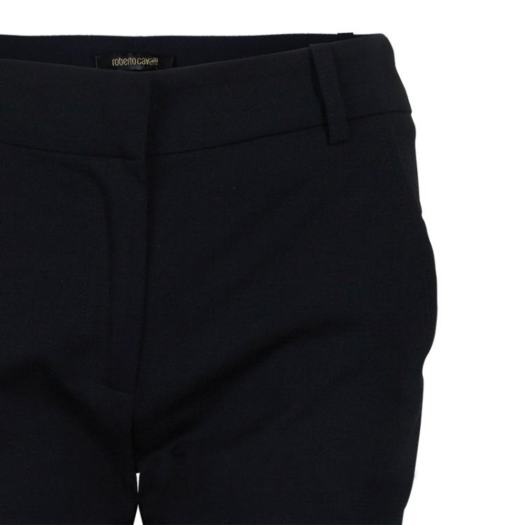 Pre Owned Roberto Cavalli Black Pants S