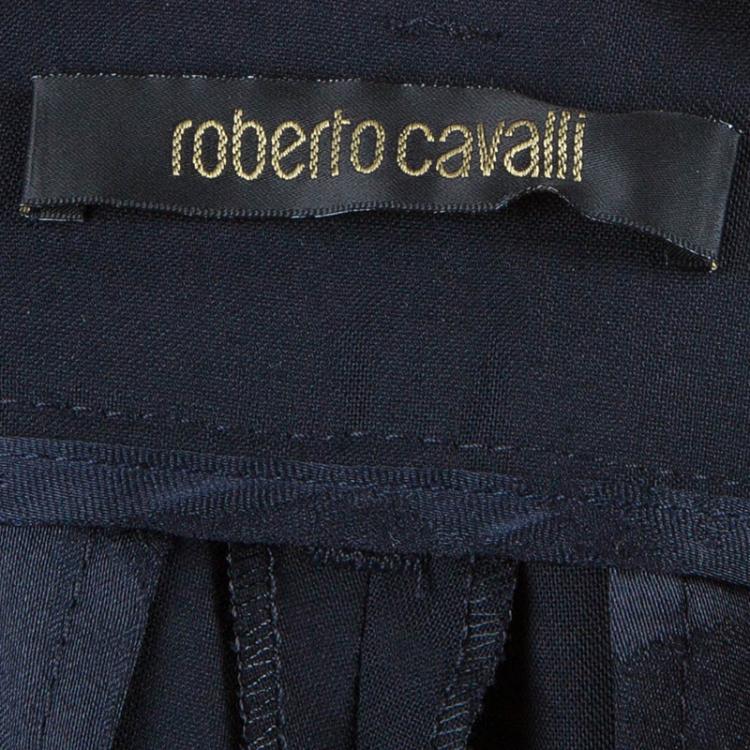 Pre Owned Roberto Cavalli Black Pants S