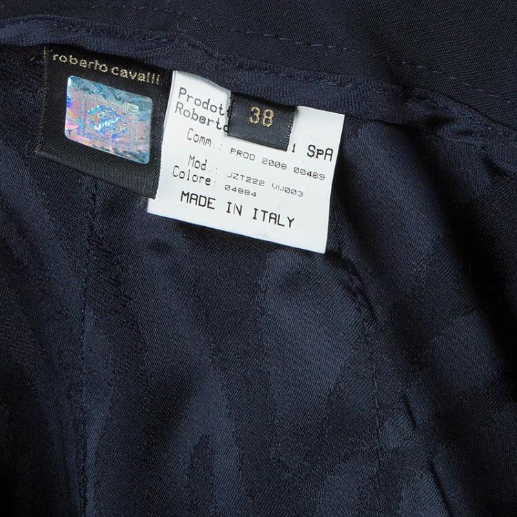 Pre Owned Roberto Cavalli Black Pants S