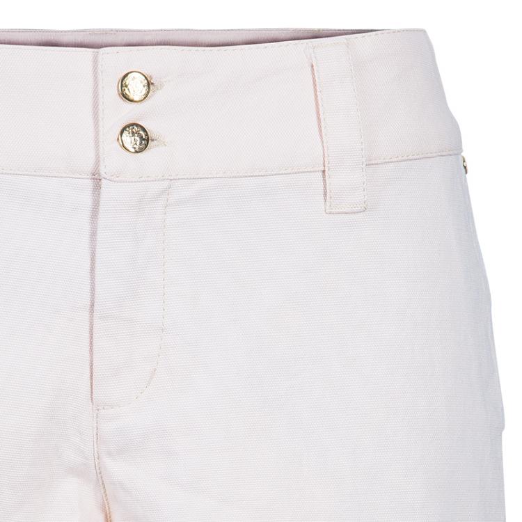 Pre Owned Roberto Cavalli Blush Pink Denim Shorts M