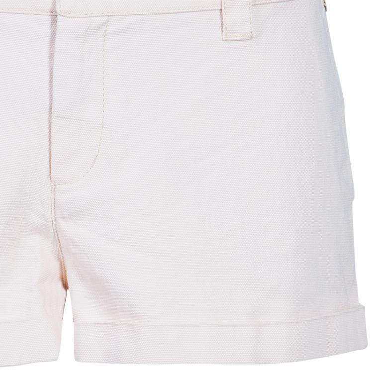 Pre Owned Roberto Cavalli Blush Pink Denim Shorts M