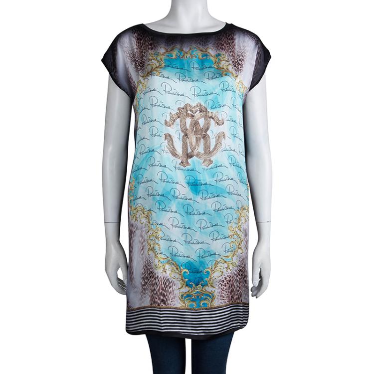 Pre Owned Roberto Cavalli Printed Tunic M