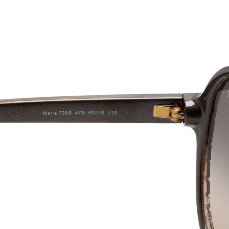 Pre Owned Roberto Cavalli Maria 726 Glitter Grey Panthos Sunglasses