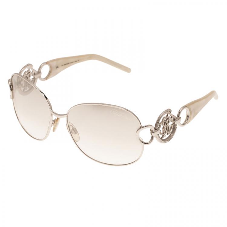 Pre Owned Roberto Cavalli Silver Acquamarina Sunglasses